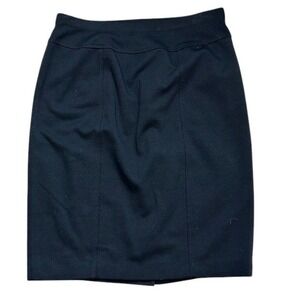 Ellen Tracy Black Career Pencil Skirt Business Office Wear‎ Women Size S